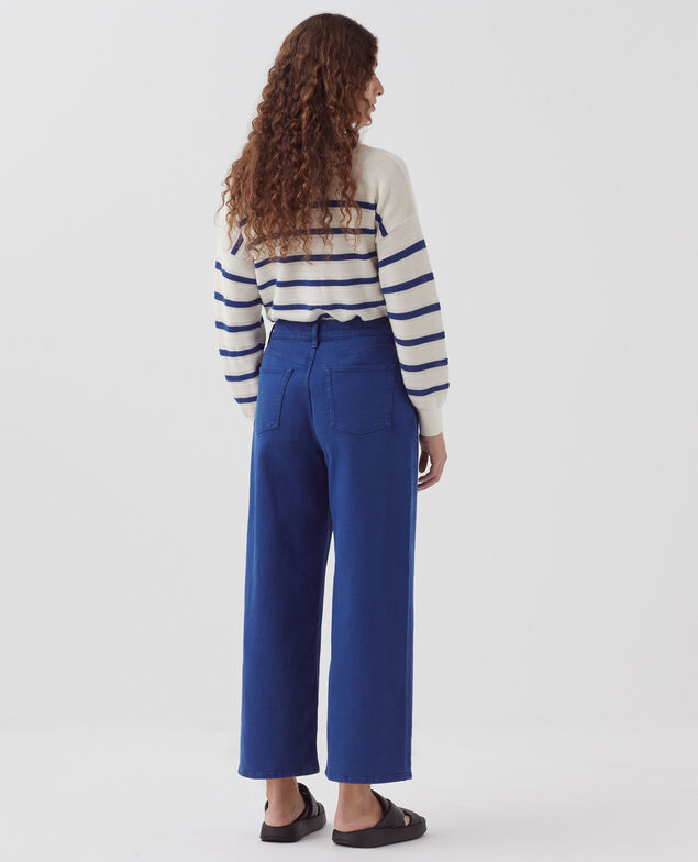EMY - Cropped Jeans mit weitem Bein H660 sodalite blue