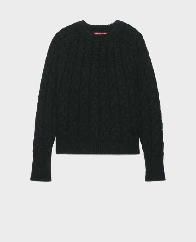 Pullover mit Rundhalsausschnitt aus Merinowolle