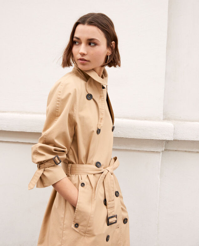 Zeitloser Trenchcoat Safari beige