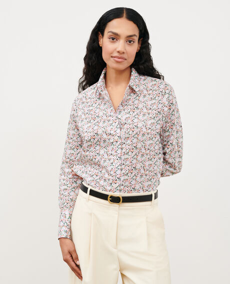 Baumwollbluse 0110 champs fleuris pink 3ssh019c11