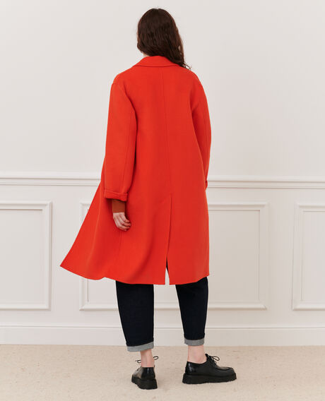Doppelseitiger Mantel aus Mischwolle 5112 spicy_orange Maclas