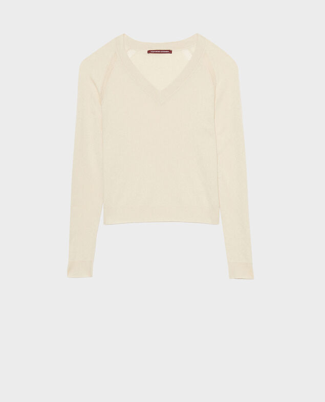 Pullover aus Seidengemisch 30 natural