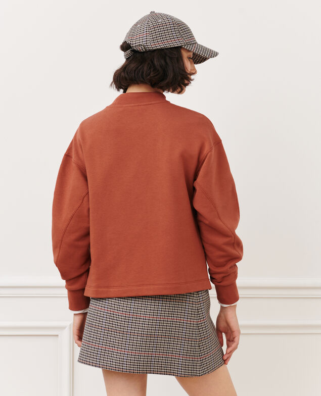 Sweatshirt aus Baumwolle 8808 18 wine