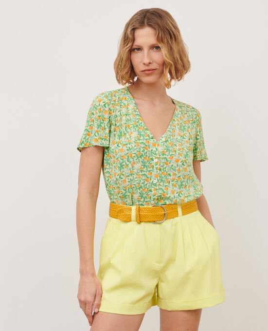 Breiter Ledergürtel 0460 OCHRE YELLOW