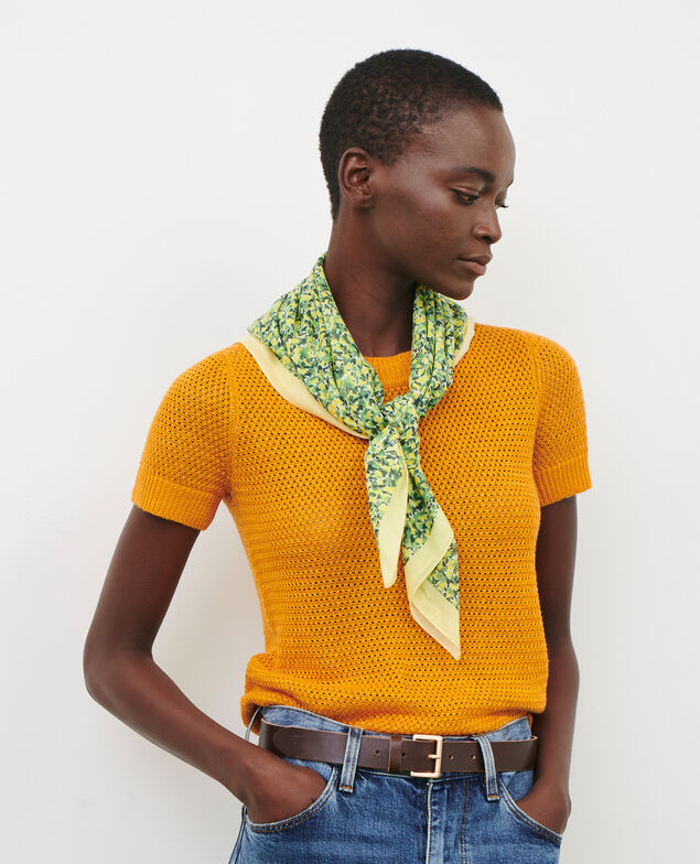 Tuch aus Baumwolle 116 print yellow
