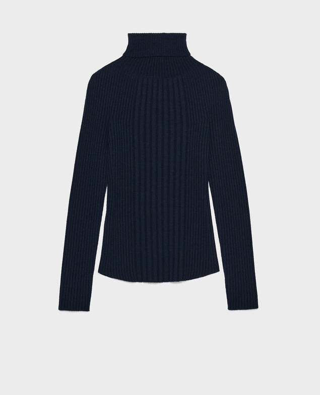 Pullover mit Rollkragen aus Merinowolle