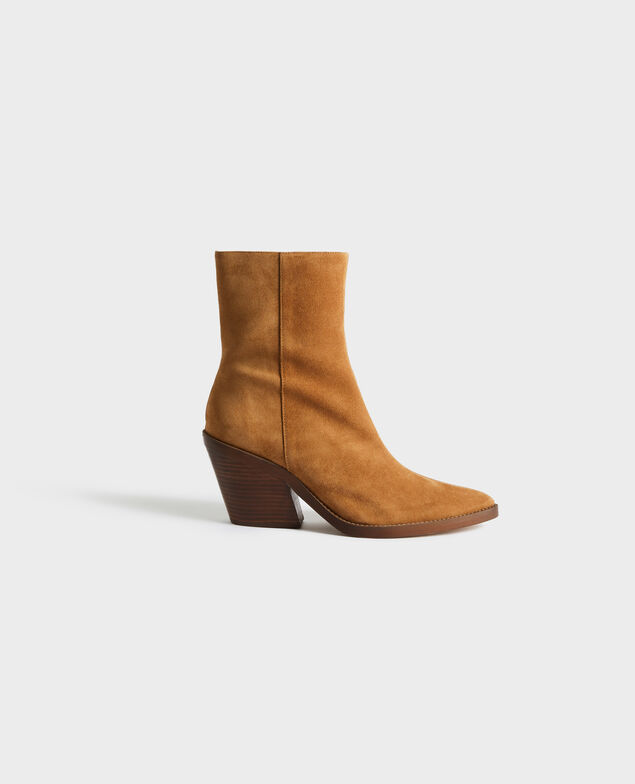 Cowboystiefel aus Veloursleder