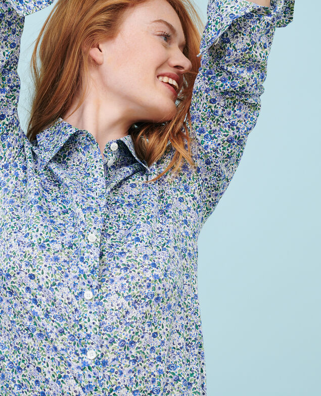 Baumwollbluse 92 print blue