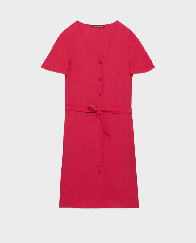 LAËTITIA - Kurzes Kleid mit fließendem Fall 8905 cherries jubilee
