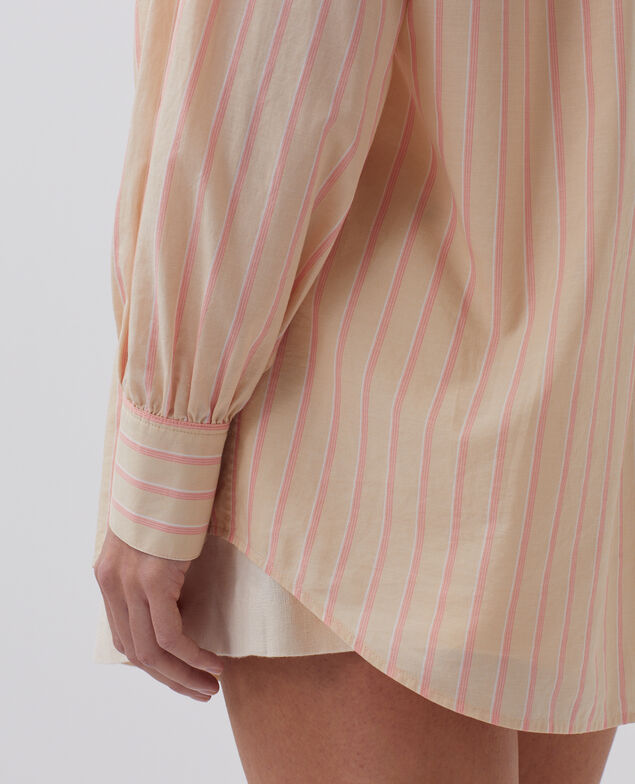 Tunikabluse aus Baumwolle 0470 apricot stripe
