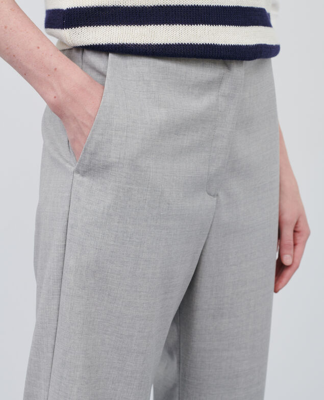 JOSÉPHINE - Joggerhose aus Wolle 04 lightgrey
