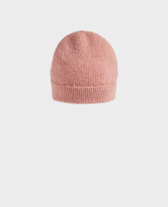 Mütze aus Alpakamischwolle A110 PINK KNIT