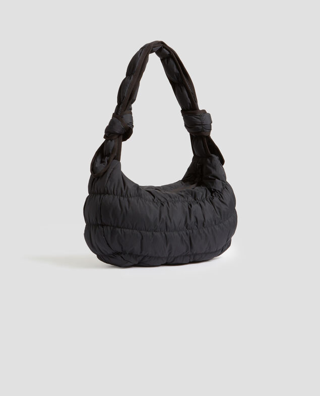 Gesteppte Halbmond-Tasche 8853 09 black