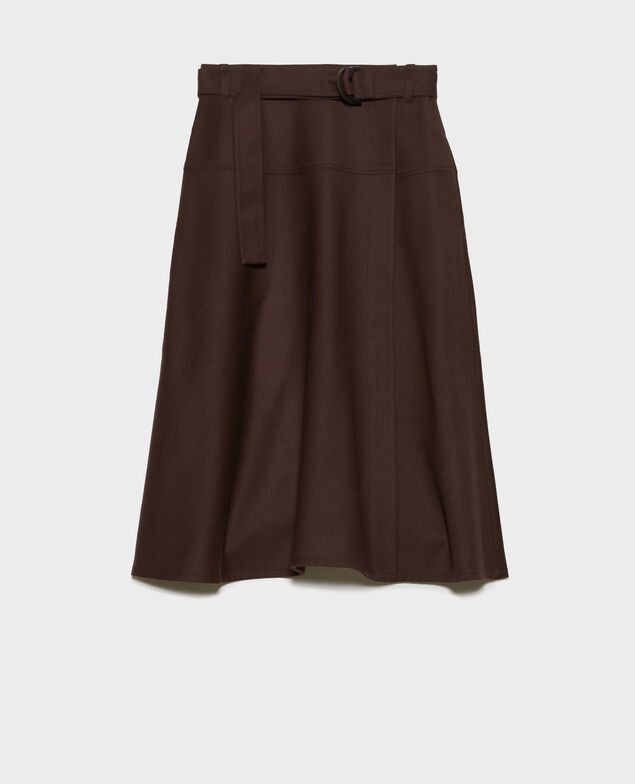 Wickelrock aus Wolle 8809 38 darkbrown