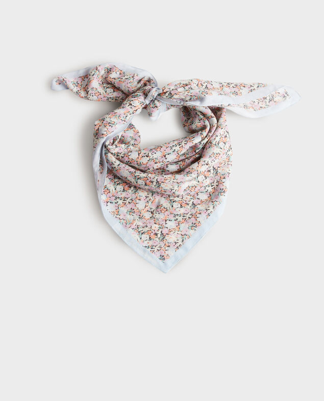 Schal aus Mischbaumwolle 0110 champs fleuris pink