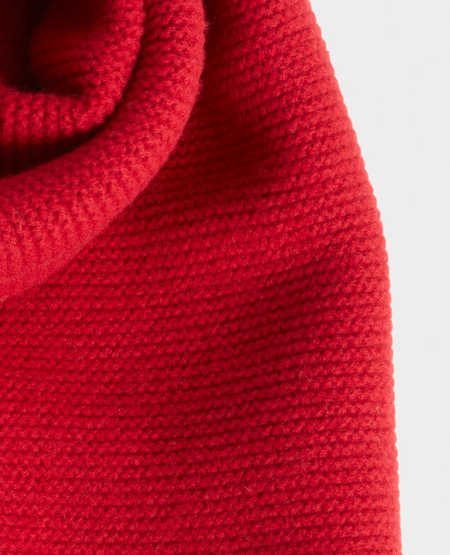 Gestrickter Wollschal Royale red