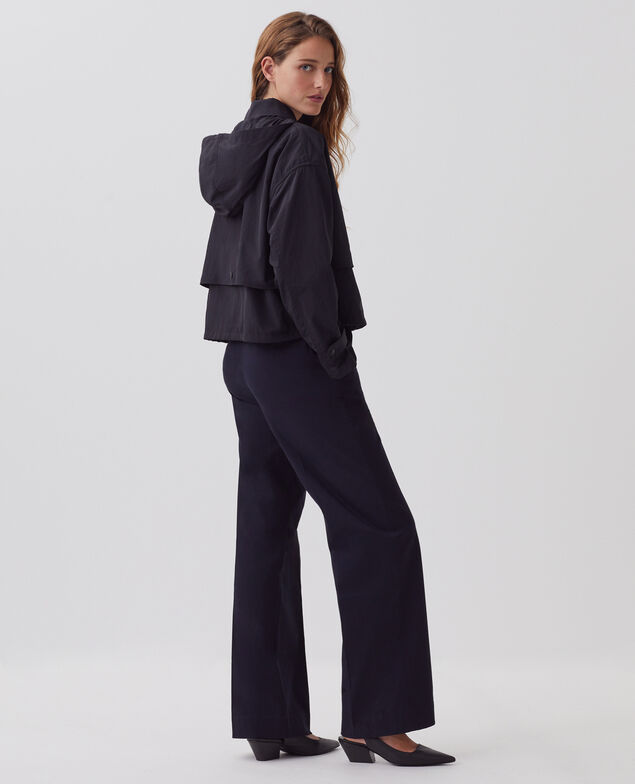 Kurzer Blouson mit wasserabweisender Kapuze H091 black beauty