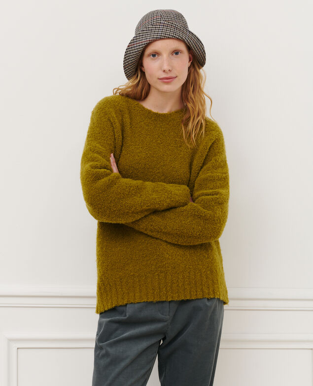 Pullover aus Mischwolle mit Rundhalsausschnitt 8833 54 green