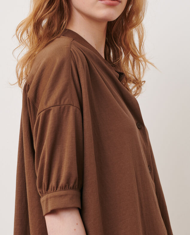 Top mit kurzen Ärmeln 35 brown
