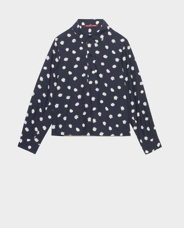 Fließende gemusterte Bluse 0694 daisy