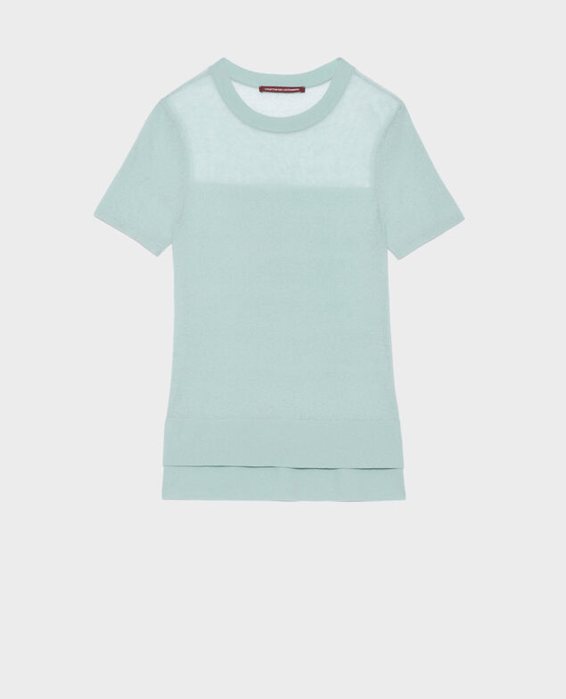 Top mit kurzen Ärmeln 0500 surf spray green