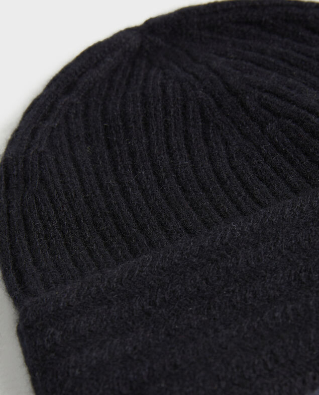 Mütze aus Kaschmir Black beauty