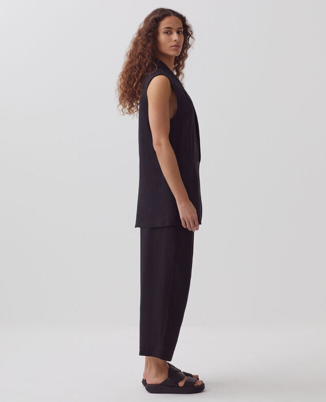 Blazer ohne Ärmel H091 black beauty
