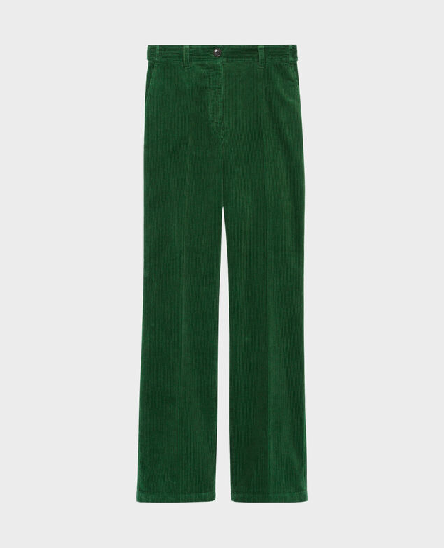 BLANDINE - Gerade Hose aus Cord A554 green