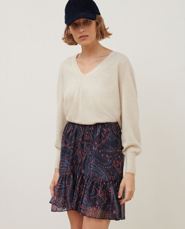 Pullover mit V-Ausschnitt aus Kaschmir