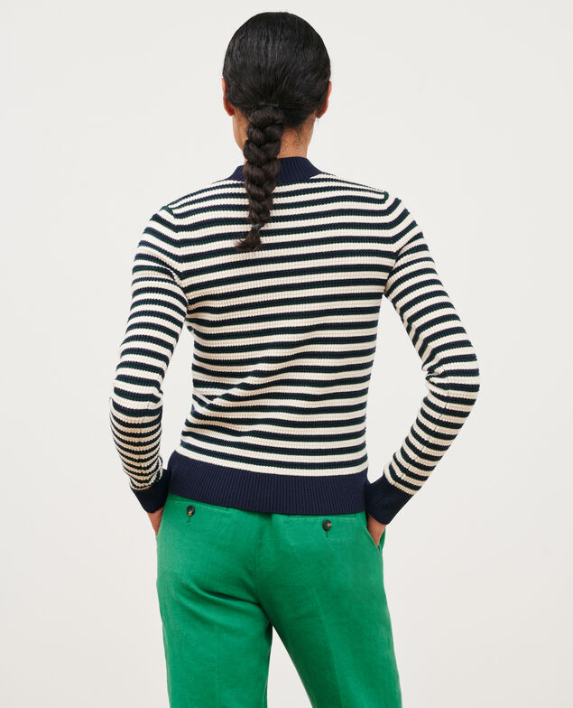 Gestreifter Pullover 8870 69 navy stripe