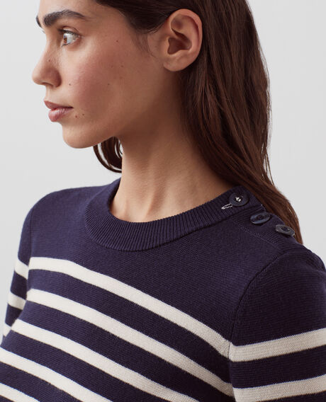 MADDY - Pullover aus Merinowolle im Marinelook