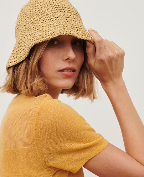 Top mit kurzen Ärmeln 0460 ochre yellow 3sju147l02