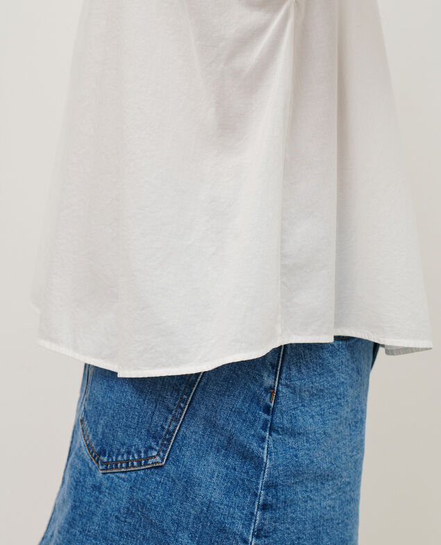 Top aus Baumwollvoile 01 white