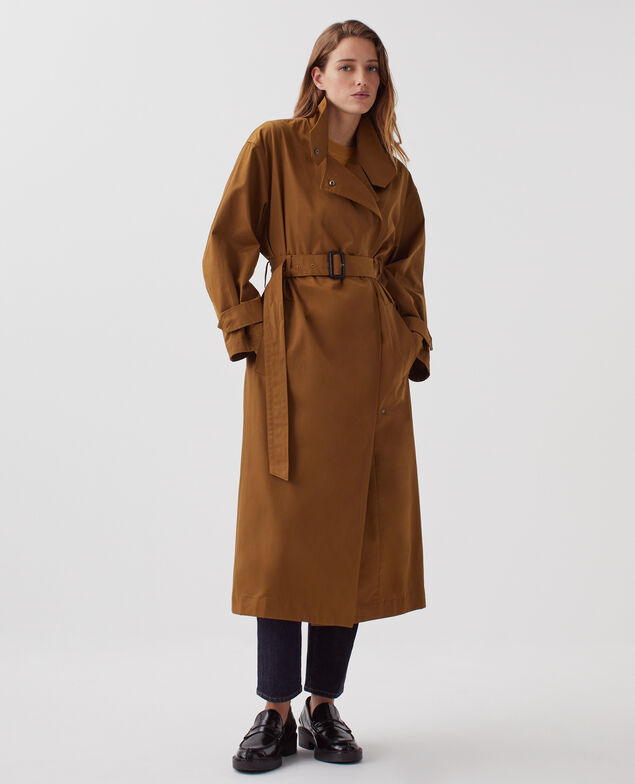 Oversize Trenchcoat J340 brown