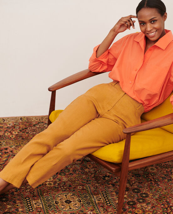 MARGUERITE - Zigarettenhose 36 BROWN