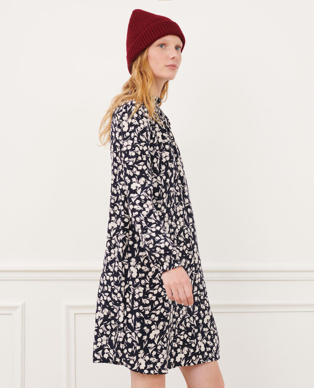 AGLAE - Fließendes gemustertes Kleid 8841 69 navy 2wdr229v10