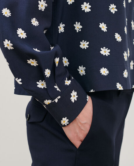 Fließende gemusterte Bluse 0694 daisy 3sbl243v09