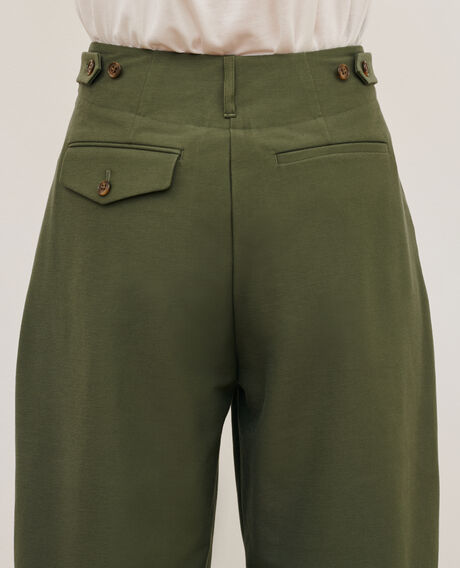 PEGGY - Hose aus Jersey-Twill 0571 thyme green 3spj020p04