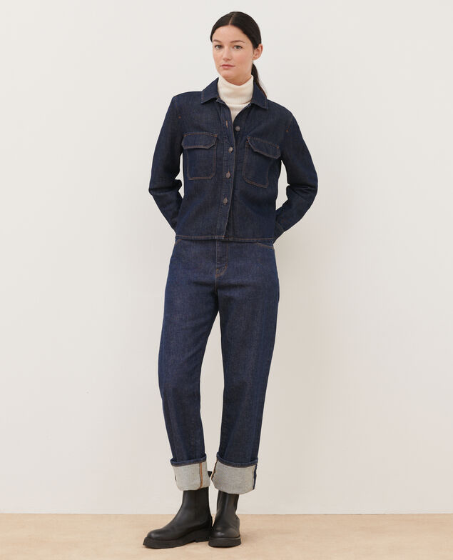 Jacke aus Denimstoff