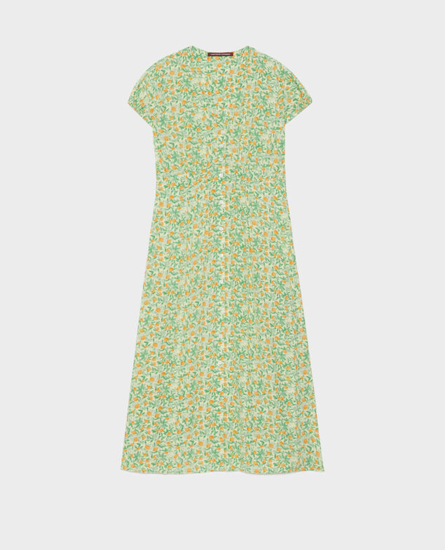 LUDIVINE - Fließendes langes Kleid 0420 zest yellow