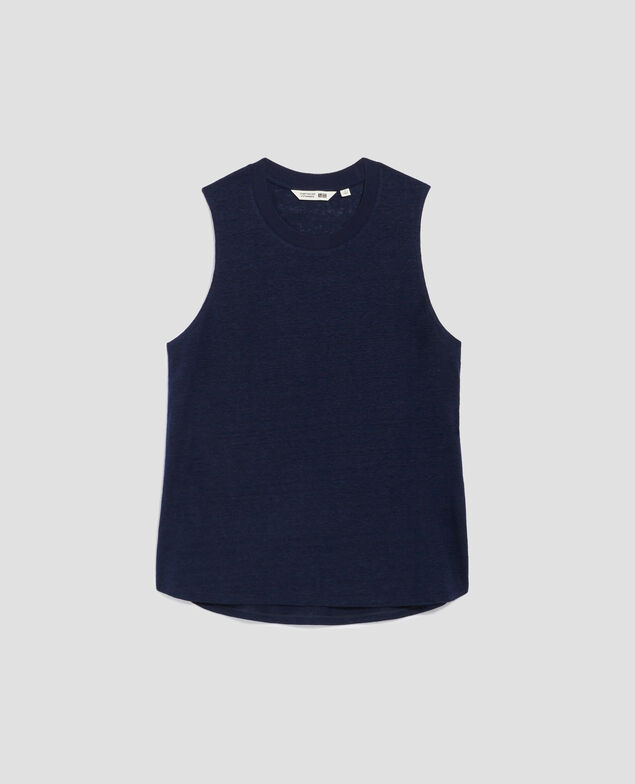 MARCELLE - Top aus Leinen H695 night sky