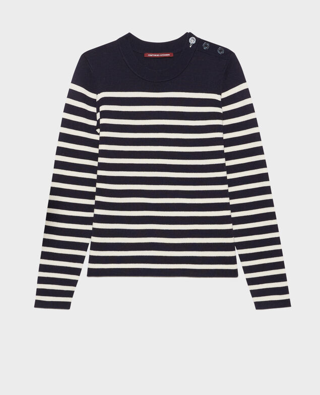 MADDY - Pullover aus Merinowolle im Marinelook 8875 69 navy stripes