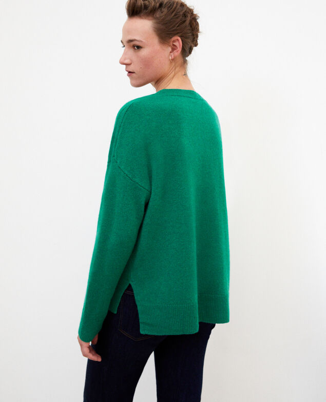 Pullover aus Kaschmir Ultra green