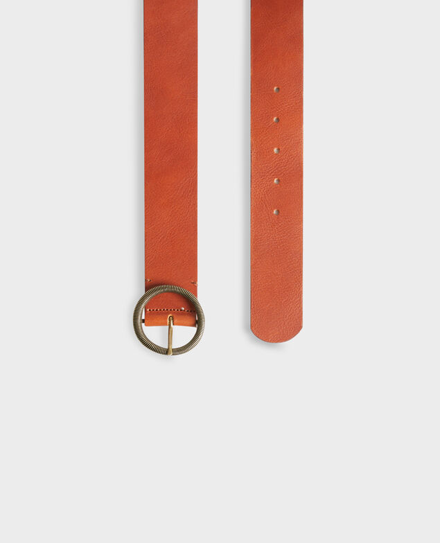 Breiter Ledergürtel 9902 29 dark orange