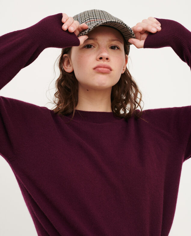 Pullover mit Rundhalsausschnitt aus Kaschmir 8854 18 wine