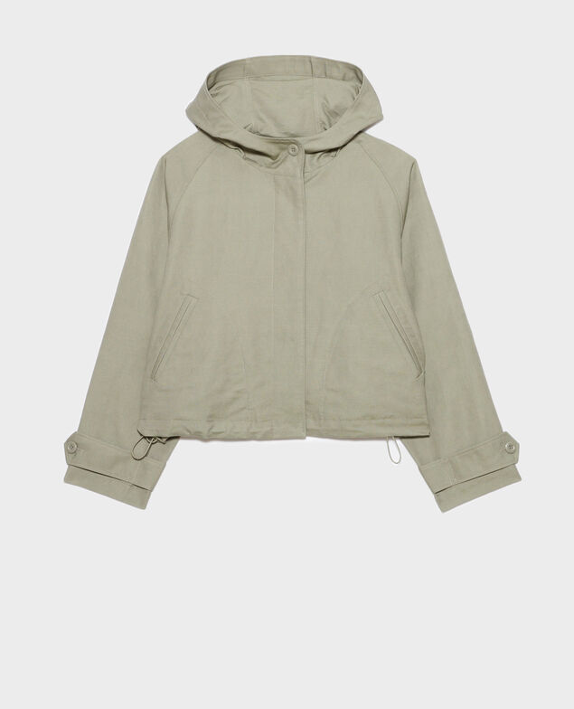Blouson aus Mischleinen 0560 vetiver