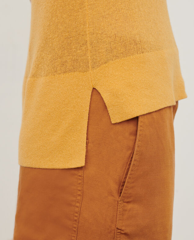Top mit kurzen Ärmeln 0460 ochre yellow