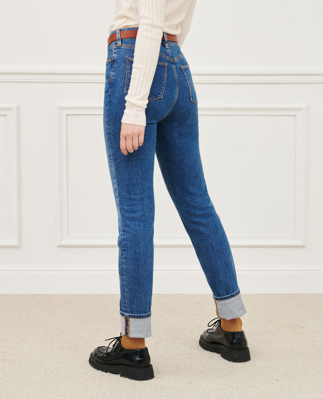 LILI - SLIM - Jeans aus Baumwolle 105 denim