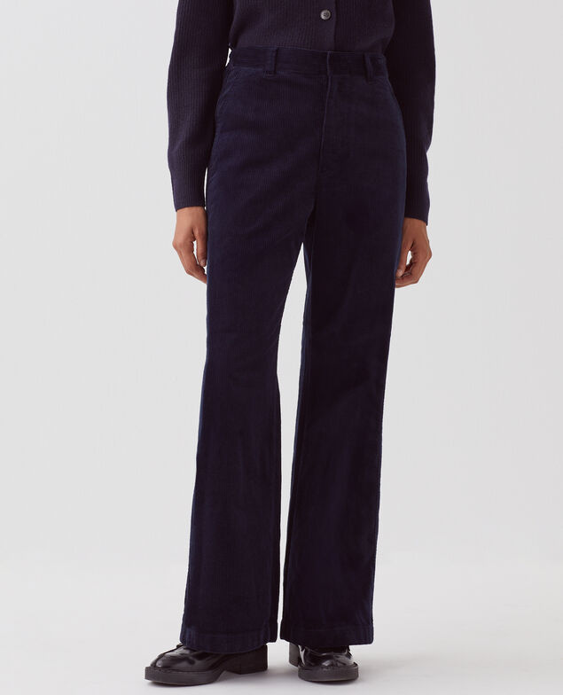 Hose aus Cord U690 navy
