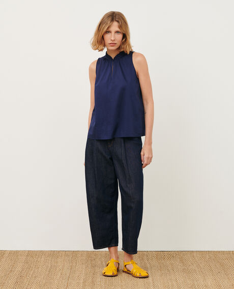 Top aus Baumwollvoile 68 blue 2sbl417c01